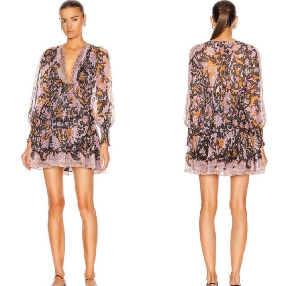 💃🏻Ulla Johnson Rosetta Floral Silk Dress - Picture 3 of 13